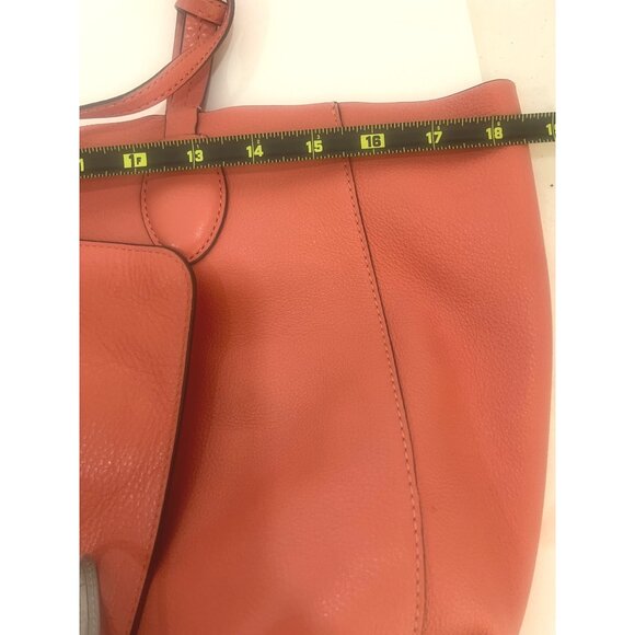 Michael Kors Lg Tote Bag Purse Reversible Cora Gold Detachable Zip Pouch Logo - Picture 9 of 9